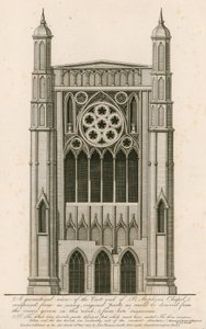 A geometrical view of the east end of St Stephens Chapel by English School