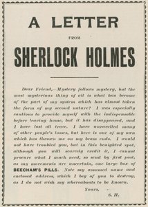 A Letter from Sherlock Holmes