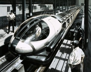 A maglev test vehicle in Japan by English School
