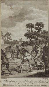 A new plan proposed for the punishment of highwaymen by hard labour on the roads by English School