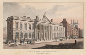 A North View of India House, Leadenhall Street by English School