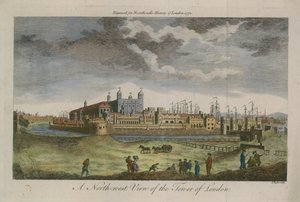A North West View of the Tower of London by English School