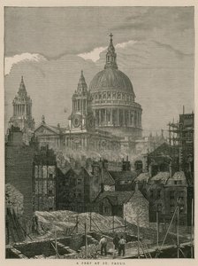 A peep at St Pauls, London by English School
