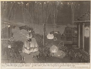 A perfect description of the fireworks in Covent Garden