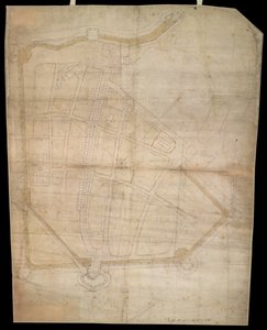 A plan of the fortifications of the town of Portsmouth by English School