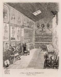 A Room in the House of A H Burkitt, Clapham, Surrey by English School