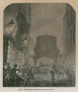 A Scene Near Temple Bar by English School