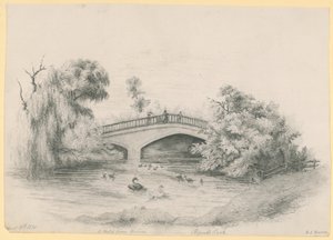 A Sketch from Nature, Regents Park by English School