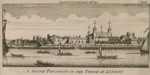 A south prospect of the Tower of London by English School