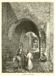 A Street in Jerusalem by English School