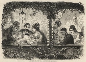 A Supper Party in a Cabinet at Cremorne