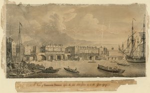 A View of London Bridge Before the Late Alteration as in the Year 1757