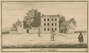 A view of Sir John Oldcastle Tavern and Garden, in Cold Bath Fields