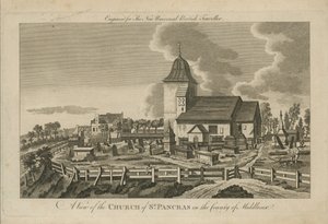 A View of the Church of St Pancras by English School