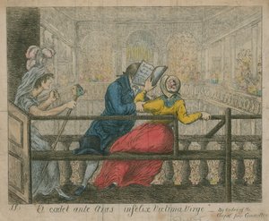 A Woman is Ejected from the Pews of the Foundling Hospital Chapel by English School