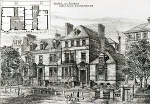 Abbey Place, St. Johns Wood, from The Building News, 18th January 1878 by English School