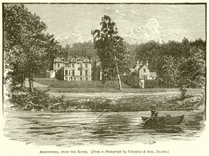 Abbotsford, from the River by English School