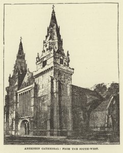 Aberdeen Cathedral, from the South West by English School