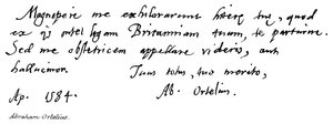 Abraham Ortelius by English School