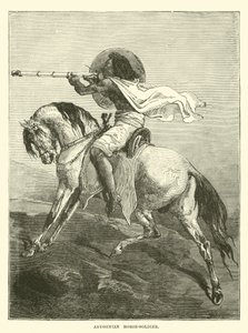 Abyssinian Horse-Soldier by English School