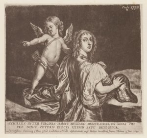 Achilles and Cupid by English School