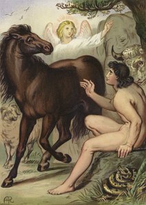 Adam Naming the Animals by English School