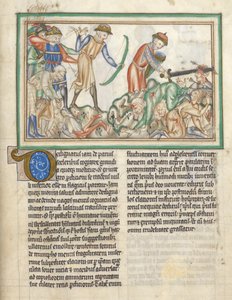 People Being Slain, Biblical Scenes from the Apocalypse of St. John by English School