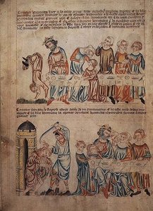 Salome dancing before Herod and the death of John the Baptist, from the 