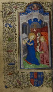 The Annunciation, Hours of Catherine de Valois, c.1420-22