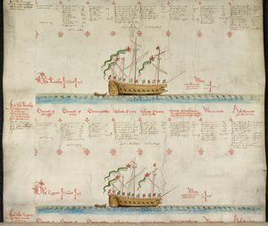 The galleass The Antelop and The Tegar, from 
