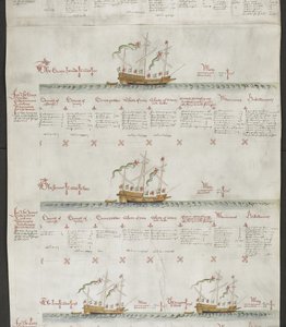 Galleasses: The Greyhound, The Jennet, The Lion and The Dragon, from 