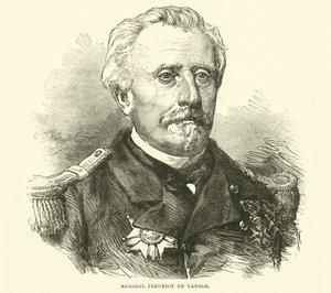 Admiral Fleuriot de Langle, November 1870 by English School