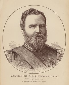 Admiral Sir F B P Seymour, GCB, Now Lord Alcester (engraving) by English School
