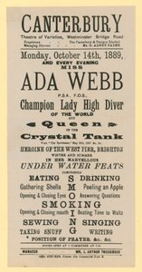 Advert for Canterbury Theatre of Varieties, Westminster Bridge Road, London by English School