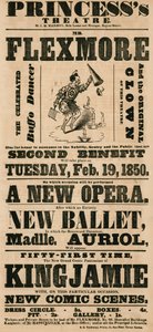 Advert for Princess Theatre, London by English School