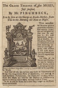 Advert for The Grand Theatre of the Muses by English School