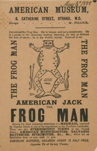 Advert for the American Museum