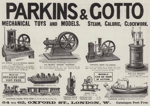 Advertisement, Parkins and Gotto by English School