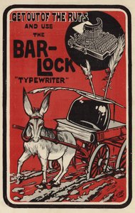 Advertisement for Bar-Lock Typewriters