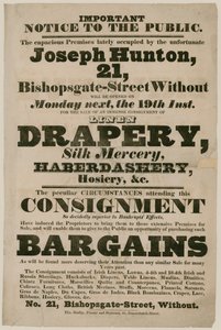 Advertisement for Bargains by English School