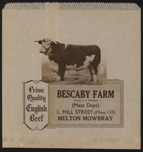 Advertisement for Bescaby Farm Beef