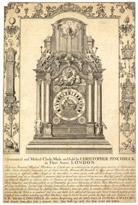 Advertisement for Christopher Pinchbeck Astronomical and Musical Clocks