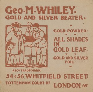 Advertisement for George M Whiley by English School