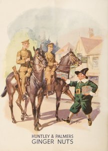 Advertisement for Huntley and Palmers Ginger Nuts