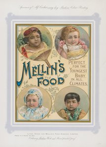 Advertisement for Mellins Food for babies in all climates