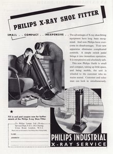 Advertisement for Philips X-Ray Shoe Fitter, 1930s by English School