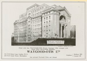 Advertisement for Waygood-Otis Limited