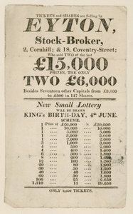 Advertisement for State Lottery