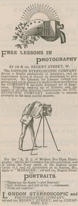Advertisement for the London Stereoscopic and Photographic Company by English School