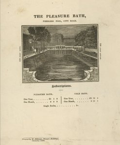 Advertisement for the Pleasure Baths